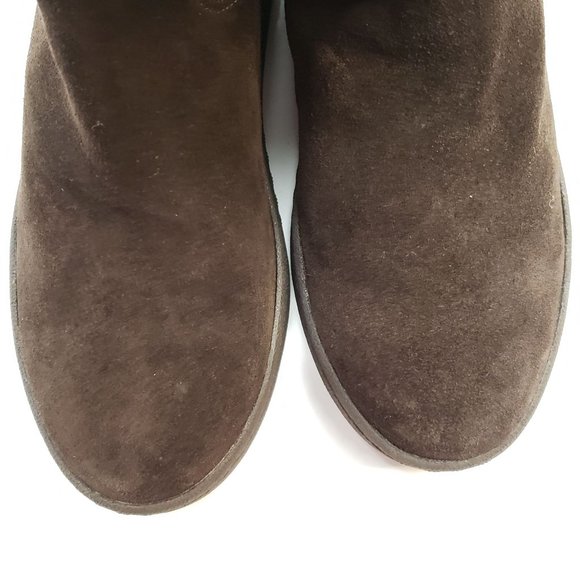 Michael Kors Fur Lined Boots Dark Brown Fold Over Sherpa Winter Boot Size 8M - Picture 2 of 12